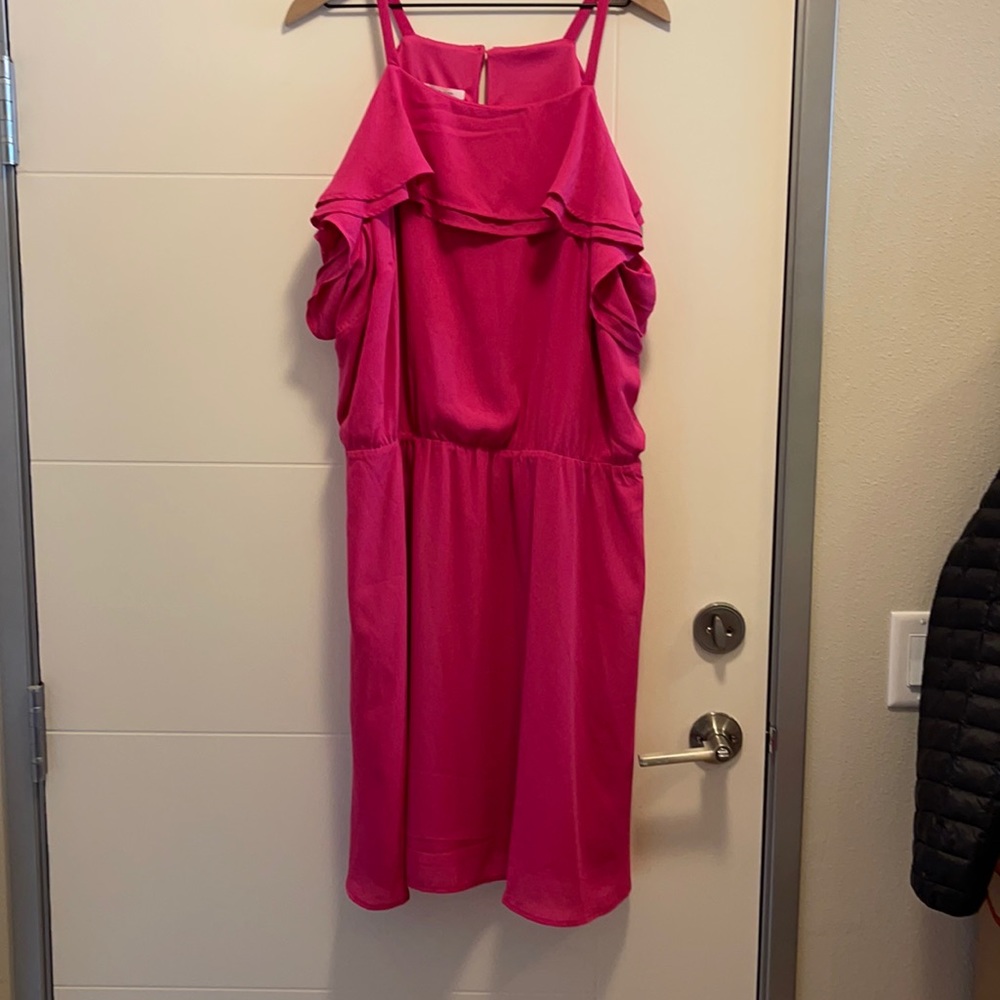 Maurice’s pink ruffle dress 3x